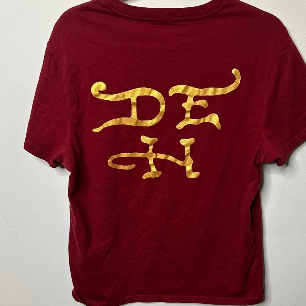 Ed Hardy Men's Maroon Graphic Tee